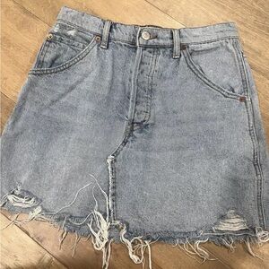 We the free denim mini skirt size 27